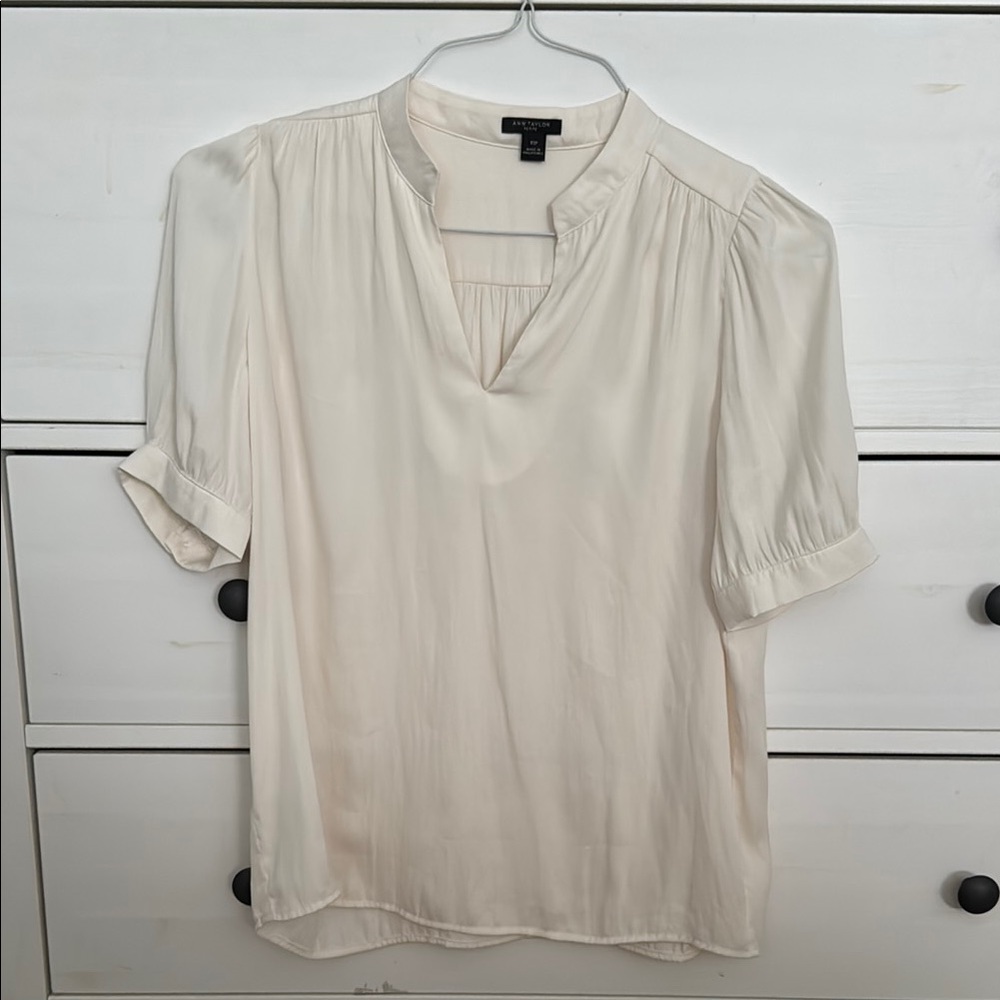 Cream Blouse by Ann Taylor